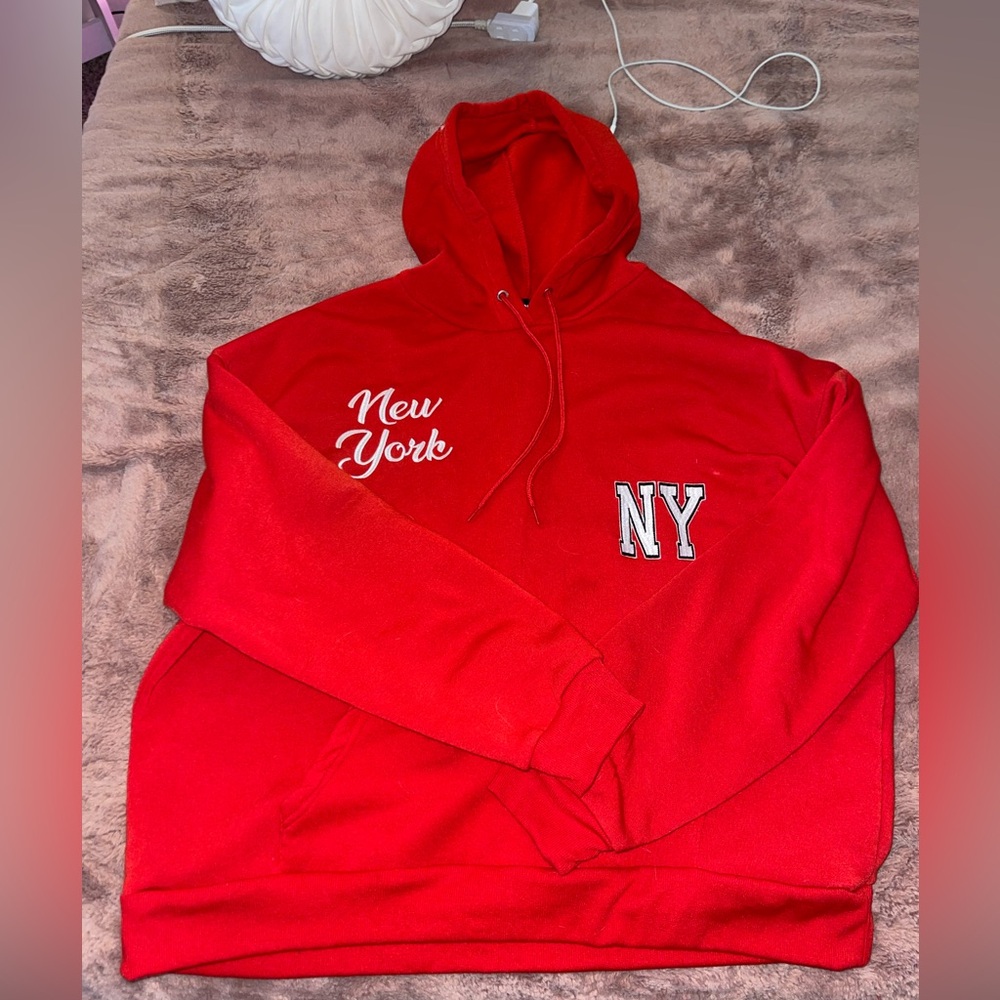 Red New York Hoodie